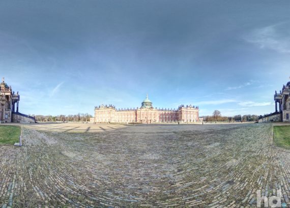 Neues Palais in Potsdam - 360° Grad HD-Panorama