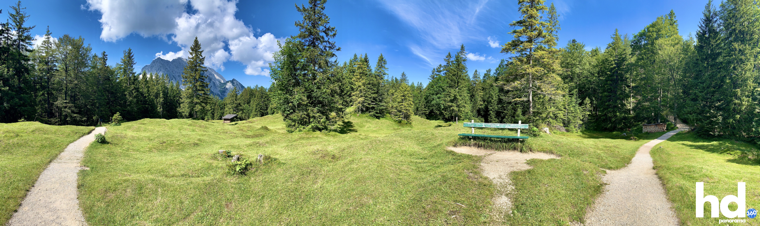 Wanderweg Großer Kranzberg zum Ferchensee Mittenwald - Foto © HD-Panorama